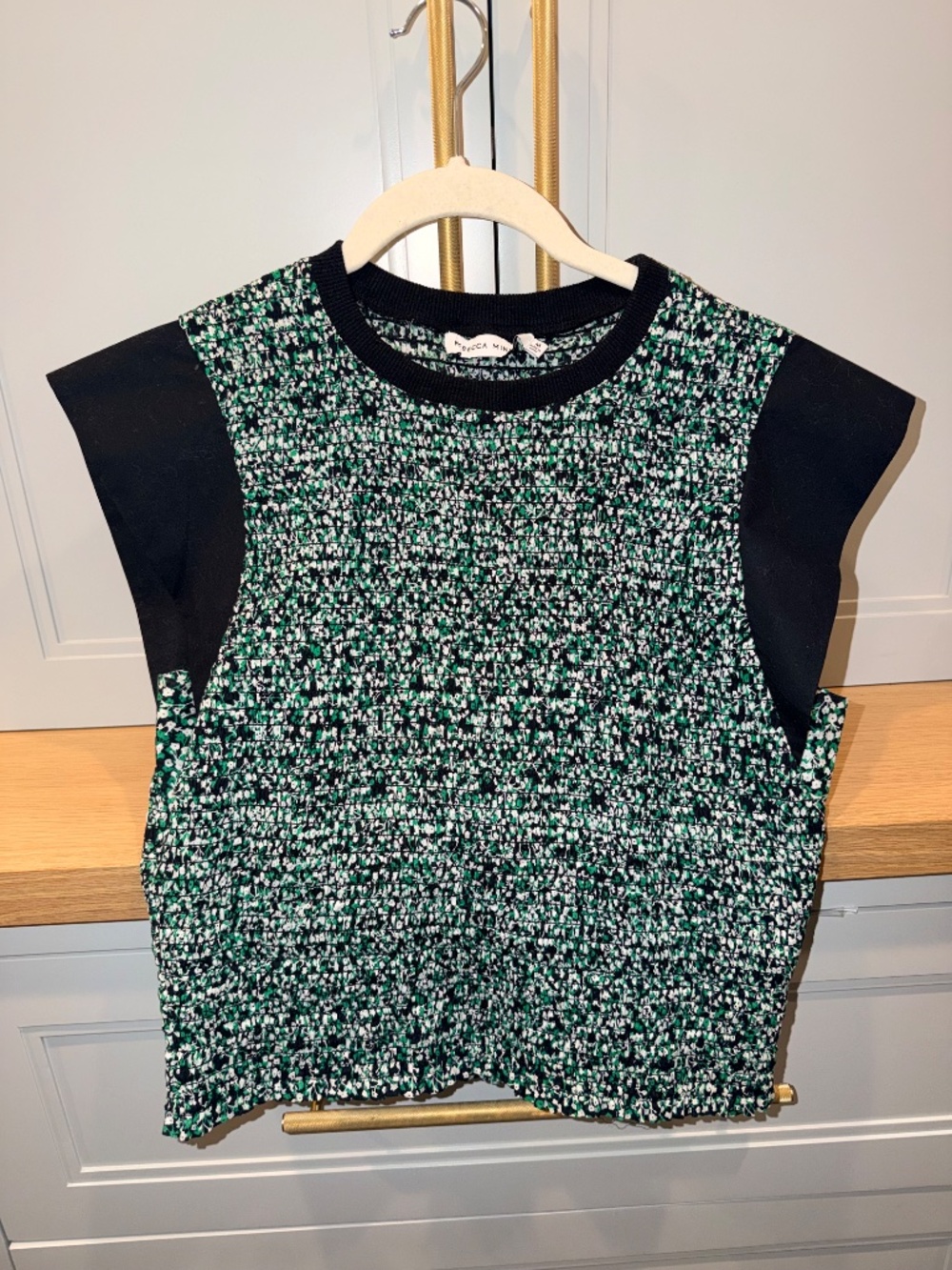 Rebecca Minkoff Structured Sleeve Blouse  - Size Medium